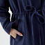 Paelpaela ja vertikaalse taskuga villane sinine mantel (foto #3)