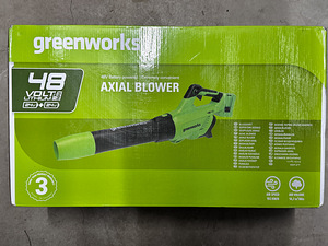 Lehepuhur Greenworks 48V + akud + laadija (1 foto / 2)