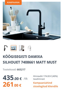 Damixa silhouet köögisegisti (4 foto / 4)