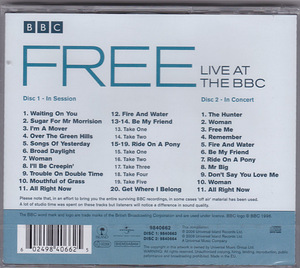 2xCD FREE - Live At The BBC,1968-1971 ( 2006) Classic Rock (2 foto / 2)