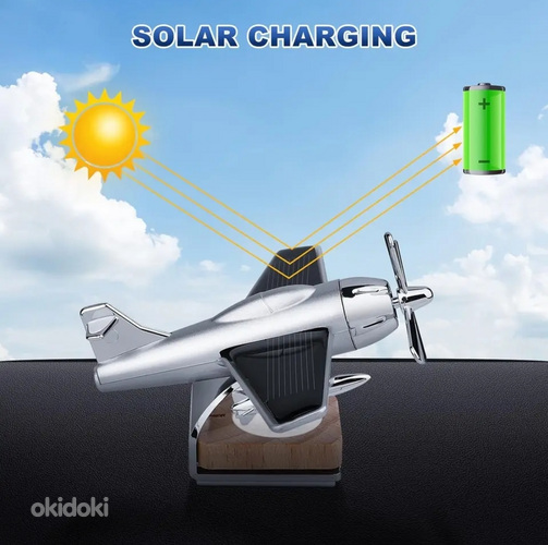 Автомобильный освежитель воздуха Солнечная энергия Самолет (фото #3)