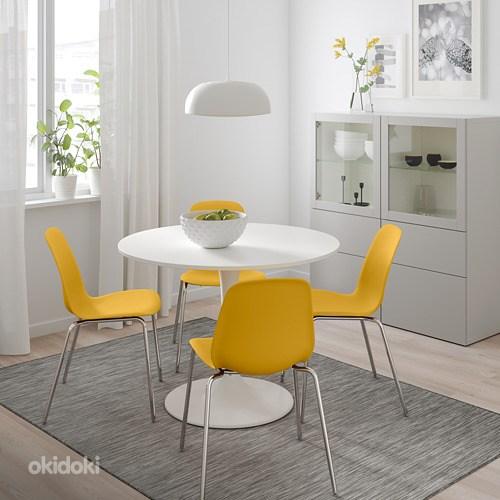 НОВЫЙ стол IKEA DOCKSTA + НОВЫЕ стулья IKEA TOBIAS всего 450 (фото #9)