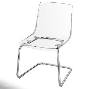 IKEA Tobias stiilsed läbipaistvad akrüültoolid 4tk uued (1 foto / 5)