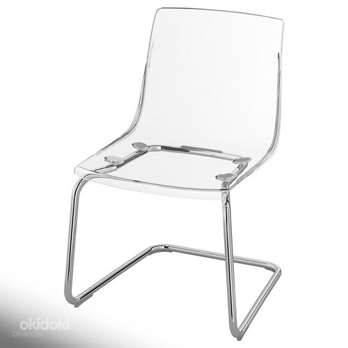 IKEA Tobias стильные прозрачные акриловые стулья 4шт новые