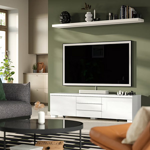 IKEA Besta Burs TV-laud valge kōrgläige 180 x 41 x 49cm UUS! (3 foto / 7)