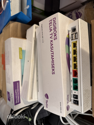 Роутеры Telia Inteno DG301A + адаптеры питания + кабели 7шт