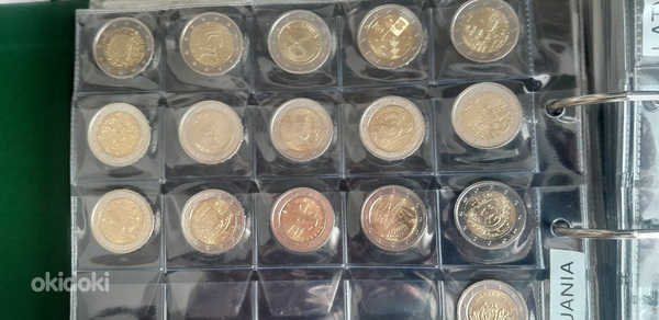 2 евровые монеты Литвы UNC (фото #1)