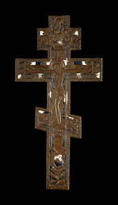 Старинный крест "Распятие Иисуса Христа"