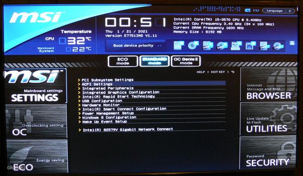 MSI Z77A-GD55, i5-3570, 8GB DDR3-12800U (foto #7)