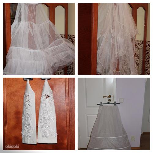 Красивое свадебное платье на размер XS (фото #3)