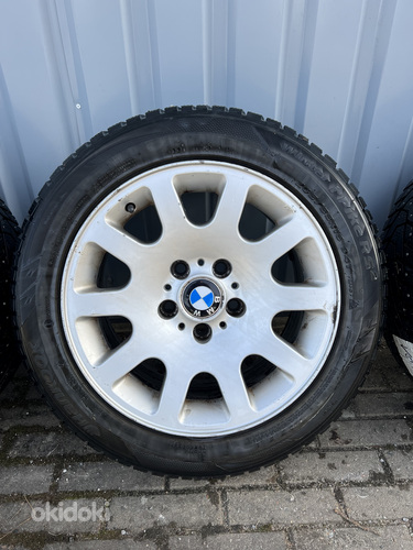Легкосплавные диски BMW style 60 + шипованные шины Hankook (фото #4)
