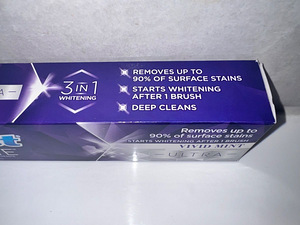 Crest 3D White Ultra valgendav hambapasta, 147 g (suur tuub) (2 foto / 3)
