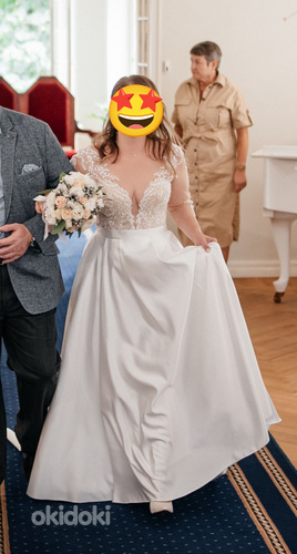 Свадебное платье с рукавами (фото #2)