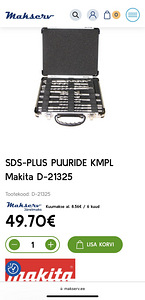 Uue akupuurvasara komplekt Makita HR140DZ + 2 KINGITUST! (4 foto / 7)