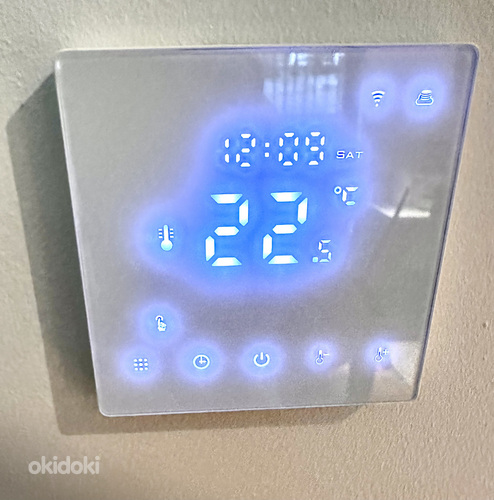 Puutetundliku ekraaniga 3A vesipõrandakütte termostaat, wifi (фото #9)