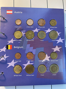 Альбом с коллекцией монет евро (2 фото из 7)