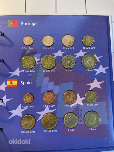 Альбом с коллекцией монет евро (фото #7)