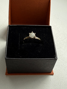 Kuld sõrmus loodusliku teemantidega 0.61ct!!! (8 foto / 10)