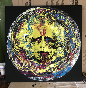 The ego (Acrylic paint, 75x75, 2024) (1 foto / 1)