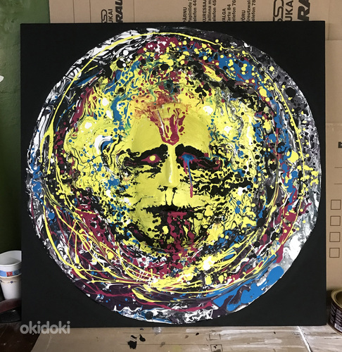 Эго (Акриловая краска, 75x75, 2024)