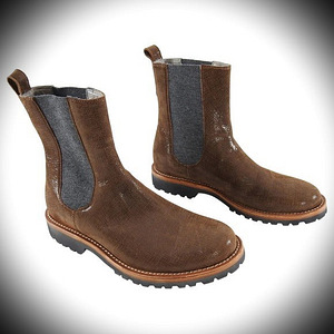 S.40(25.5cm)-Brunello Cucinelli Brown Leather Chelsea Boots (1 foto / 10)