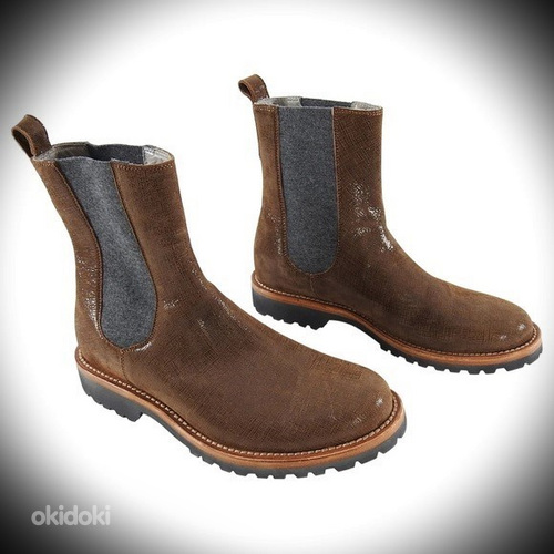 S.40(25.5cm)-Brunello Cucinelli кожаные полусапоги Челси