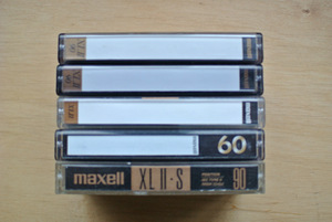 HELIKASSETID MAXELL XL II KROOM 5tk.=15€
