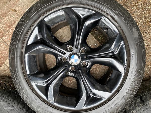 19-дюймовые оригинальные диски BMW style 335 5x120 + пластинчатые шины (фото #3)