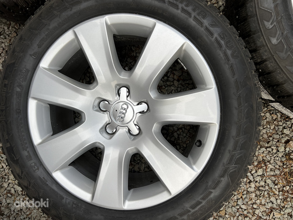 18" оригинальные диски Audi 5x112 + шипованные шины 235/55/18 (фото #2)