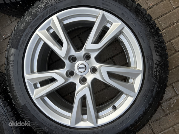 18" оригинальные колеса Volvo 5x108 + шипованные шины 235/55/18 (фото #4)