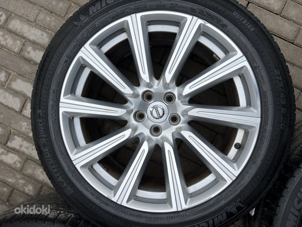 20" оригинальные колеса Volvo 5x108 + всасывающие шины 275/45/20 (фото #1)