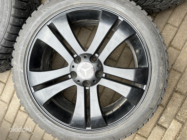 19-дюймовые диски Mercedes-Benz 5x112 + шипованные шины 255/40/19 (фото #1)
