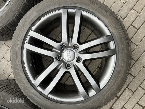 20" оригинальные диски Audi 5x130 + двойные шины 275/45/20 (фото #4)