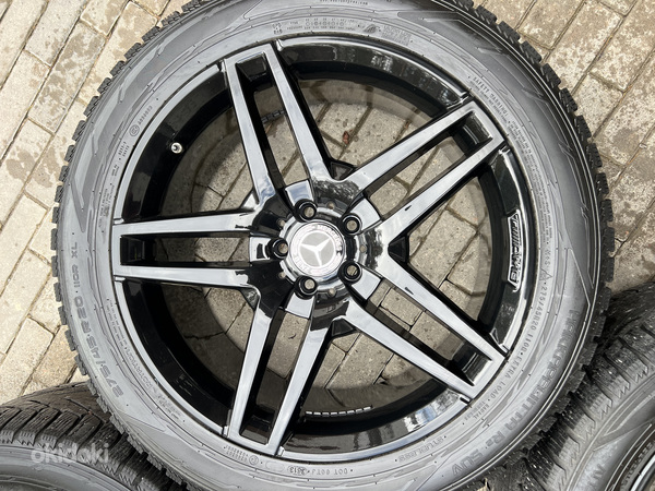 20-дюймовые диски Mercedes-Benz AMG 5x112 + шины 275/45/20 (фото #3)