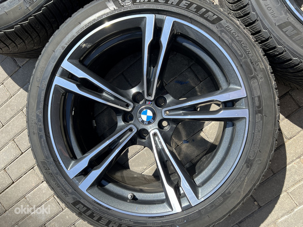 19" оригинальные диски 5x112 BMW style 705m + плоские шины (фото #2)