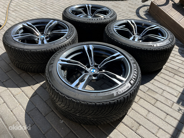 19" оригинальные диски 5x112 BMW style 705m + плоские шины (фото #5)