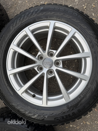 17" оригинальные диски Audi 5x112 + шипованные шины 225/60/17