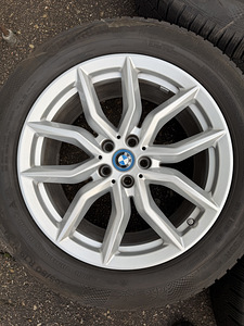 19" оригинальные диски BMW style 734 5x112 + Continental m+s (4 фото из 10)