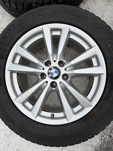 18" оригинальные диски BMW стиль 446 5x120 + 255/55/18 шипованные (1 фото из 7)