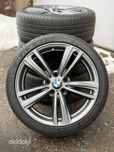 19" BMW style 442M originaalveljed 5x120 suverehvidega 6,5mm