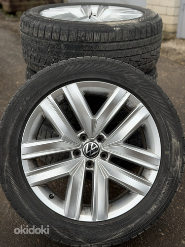 19" оригинальные диски Volkswagen Touareg 5x112 + зимние шины