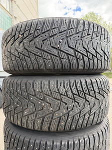 17" диски BMW 5x120 + шипованные шины 225/55/17 (7,5 мм) (9 фото из 9)