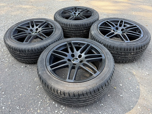 18" оригинальные диски Audi 5x112 + летние шины 235/45/18 (6 мм) (2 фото из 10)