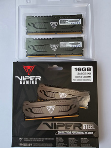 Operatiivmälu (RAM) Patriot Viper Steel Grey 2x8GB DDR4 3600