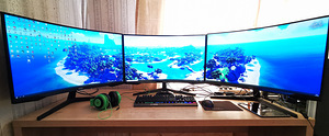 Lauaarvuti i9 9900kf, RTX 3080 ti + 3x 32'' monitori (1 foto / 2)