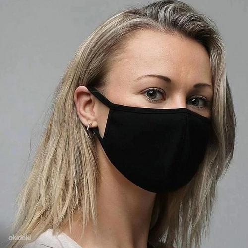 Kahekihiline 100% puuvill mask. Korduvkasutatav (foto #1)