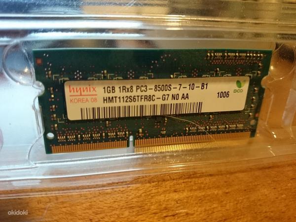 2x1GB, PC3-8500S DDR3 1066Mhz SO-DIMM KÕIK TÖÖTAB suurepäraselt! (foto #1)