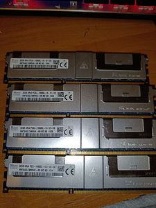 128gb ram 1866mhz(4x 32gb) pc3-14900l (1 foto / 1)