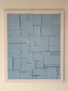 Sinine tekstuurmaal lõuendil mõõtmetes 50x60 (4 foto / 5)