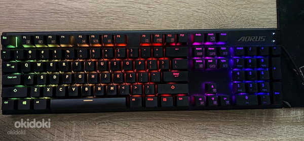 Клавиатура Gigabyte Aorus K1 RGB, Cherry RED, Механическая (фото #1)